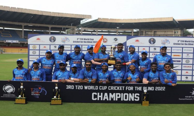 Sunil Ramesh, Ajay Kumar Reddy lead India to its hat-trick T20 Cricket World Cup for the Blind title