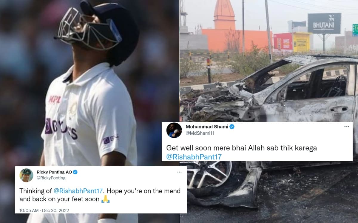 Cricket Image for Rishabh Pant Accident: 'अल्लाह सब ठीक करेगा', सहम गया क्रिकेट जगत रिकी पोटिंग से ल