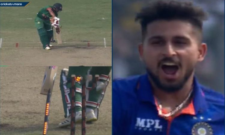 Umran Malik bowled Bangladeshi batsman at a speed of 151kmph - Video
