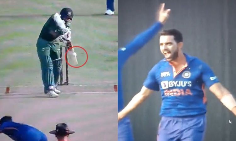 WATCH: Deepak Chahar Breaks Through On The First Ball Of The Innings; Dismisses Bangladesh Opener For A Duck
