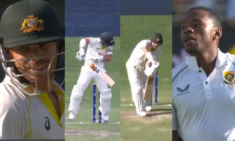 Cricket Image for 'डेविड वॉर्नर का बुरा सपना कगिसो रबाडा', ब्रिसबेन में बने काल; देखें VIDEO