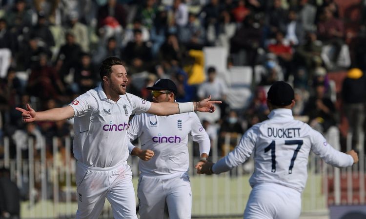 WATCH: Robinson Gets Big Wicket Of Saud Shakeel As Jennings Takes An Excellent Catch