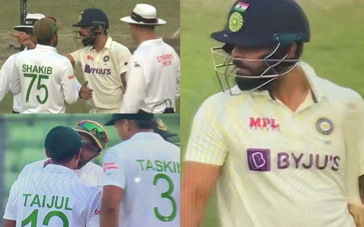 Cricket Image for OUT होकर विराट कोहली ने खोया आपा, बांग्लादेशी खिलाड़ी को दी गंदी गाली; देखें VIDEO