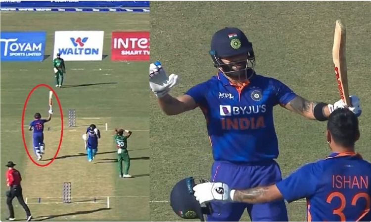 Cricket Image for WATCH: Virat Kohli's Brings Out His Inner 'Kid' to Celebrate Ishan Kishan's Double