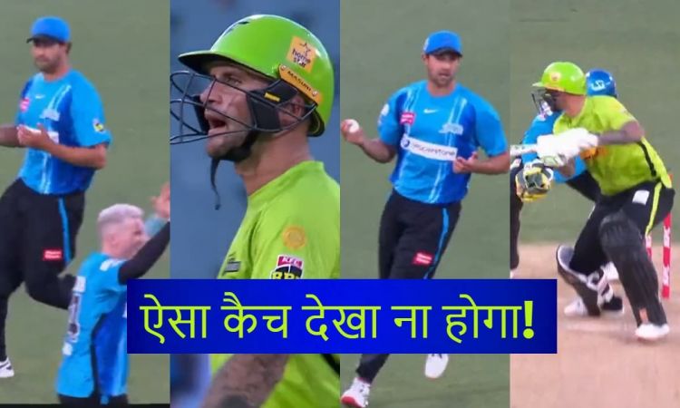 Cricket Image for BBL: एगर का कैच देख बौखलाए हेल्स, गुस्से में लाल हुआ अंग्रेज का चेहरा; देखें VIDEO