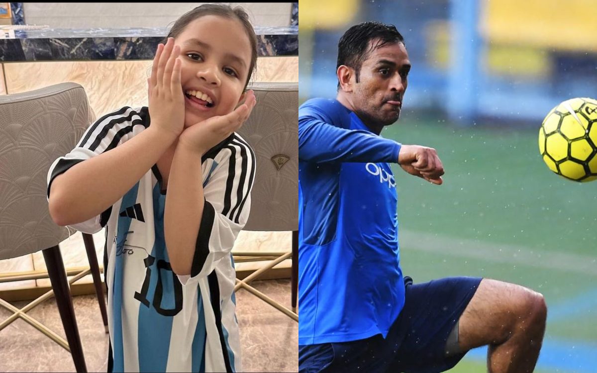 Ziva Dhoni and Lionel Messi