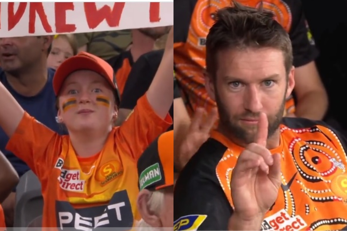 Cricket Image for Big Bash League Andrew Tye Staredown Battle With Kid Watch Video