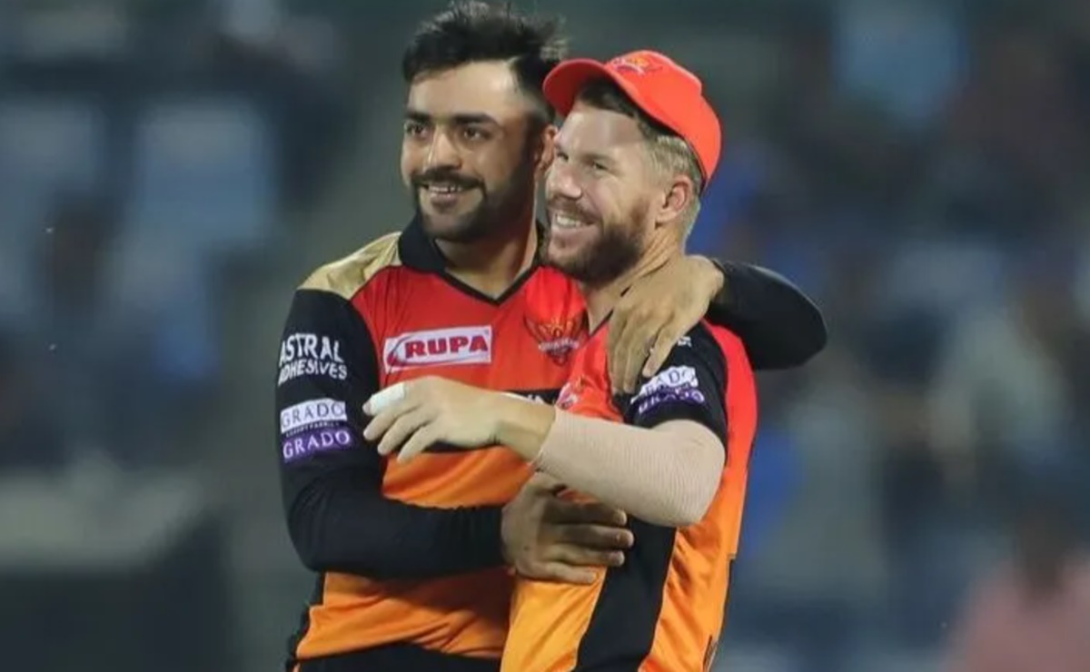 David Warner and Rashid Khan David Warner and Rashid Khan