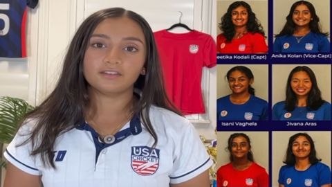 Cricket Image for Indian Origin Players In Us Womens Cricket Team