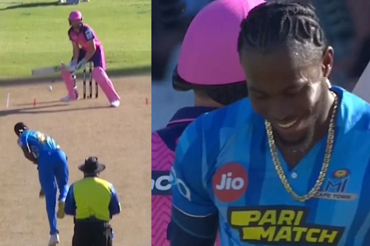 Cricket Image for Jofra Archer Hit By Jos Buttler Sa20