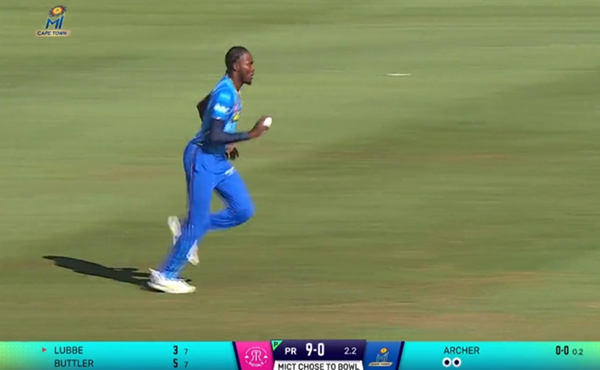Cricket Image for Jofra Archer Picked Wicket In His First Over Mi Cape Town Vs Paarl Royals