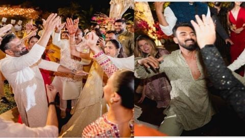 Cricket Image for KL Rahul and sunil shetty daughter Athiya Shetty Wedding Photos