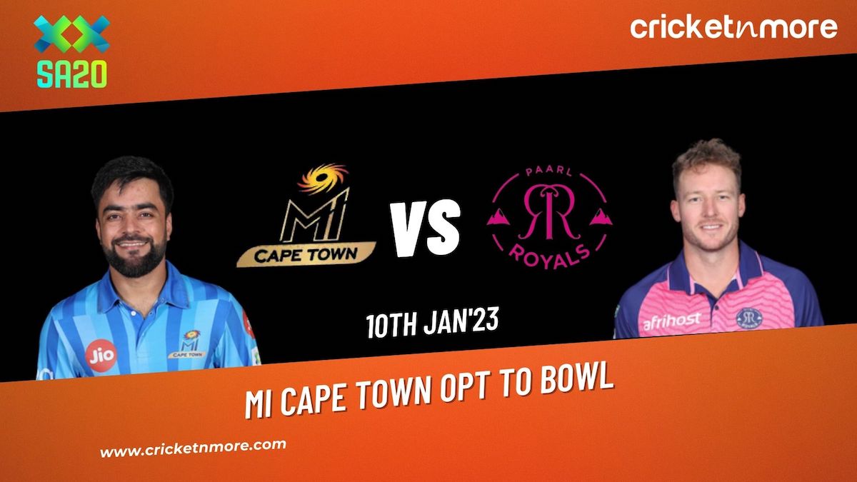 MI Cape Town Opt To Bowl Against Paarl Royals In SA20 Opener