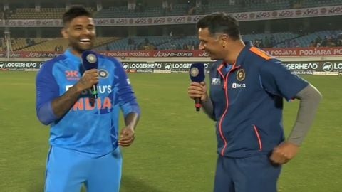 Cricket Image for Rahul Dravid Interviews Suryakumar Yadav Ind V Sl T20