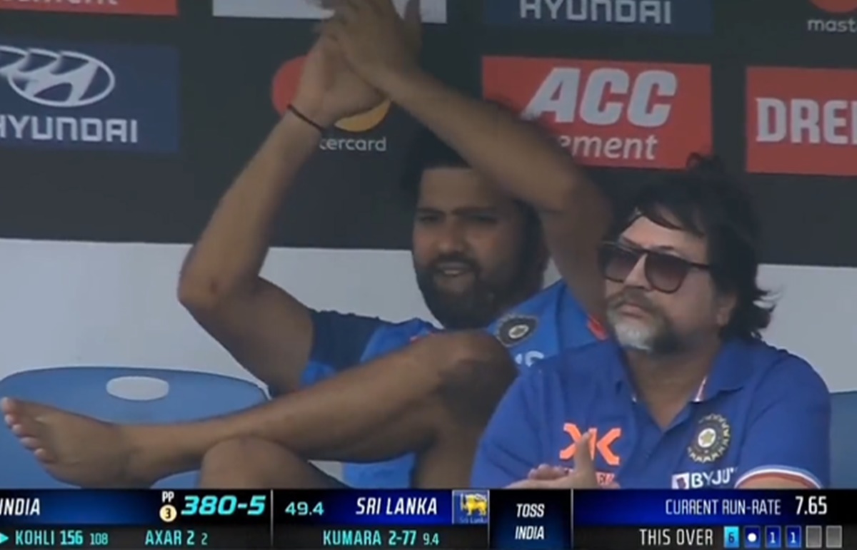 Cricket Image for VIDEO: विराट कोहली बने रोहित शर्मा, पुलशॉट पर छक्का देखकर खुश हुए हिटमैन