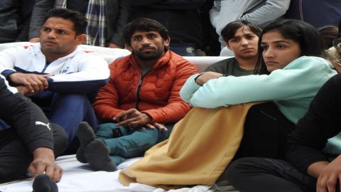 Bajrang, Sakshi, Vinesh, and protesting wrestlers spend night at a temple, eat prasad for breakfast,