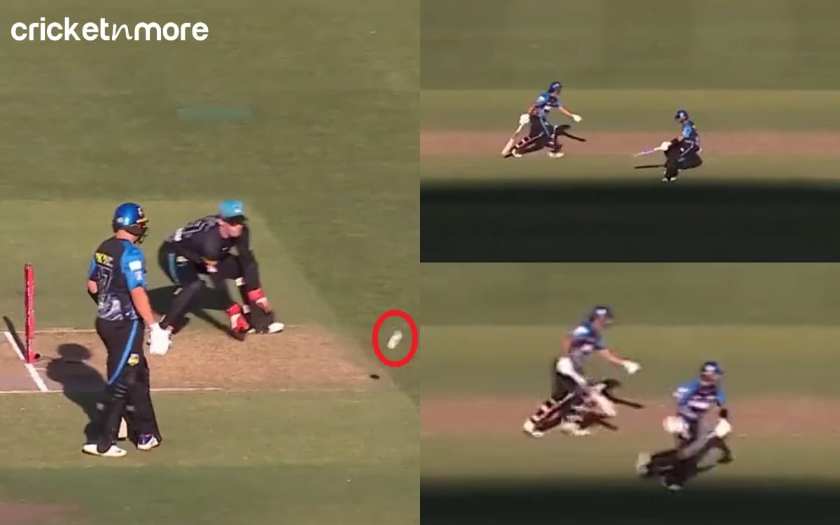 Cricket Image for 'अजब गजब रन आउट', विकेटकीपर की गलती से पिच पर नाचते रह गए बल्लेबाज़; देखें VIDEO