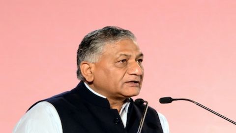 Bengaluru: Union Minister State for External Affairs VK Singh speaking at the inauguration of Youth 