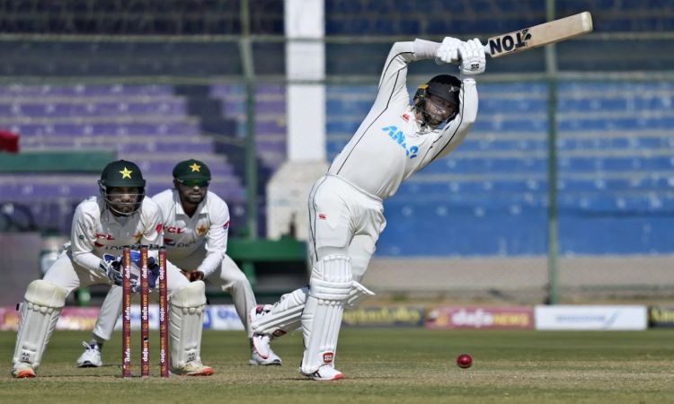 Cricket Image for Conway's Century Guides New Zealand To 226-1 Against Pakistan In 2nd Test