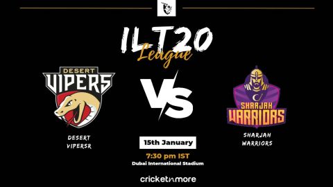 Cricket Image for Desert Vipers vs Sharjah Warriors, ILT20 2nd Match – VIP vs SJH Cricket Match Prev