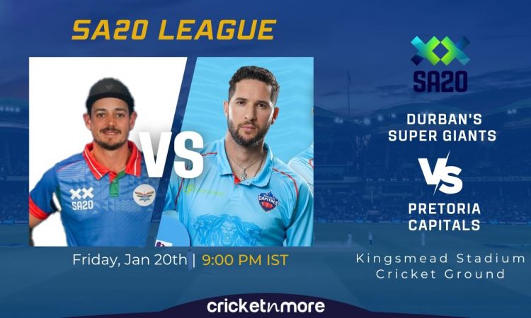 Cricket Image for Durban Super Giants vs Pretoria Capitals, SA20 15th Match – DSG vs PC Cricket Matc