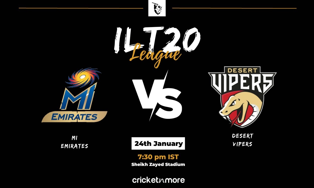 DV vs MIE: Colin Munro Wins Coin Toss As Desert Vipers Opt To Bowl First Against MI Emirates In ILT20 15th Match | Playing 11