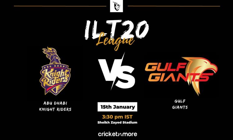 Cricket Image for Abu Dhabi Knight Riders vs Gulf Giants, ILT20 3rd Match – ABD Vs GUL Cricket Match