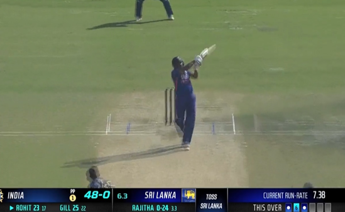 Cricket Image for Ind Vs Sl Rohit Sharma Monstrous Six Watch Video