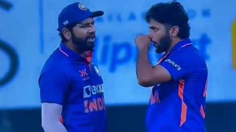 Cricket Image for India Vs New Zealand Rohit Sharma Angry On Shardul Thakur