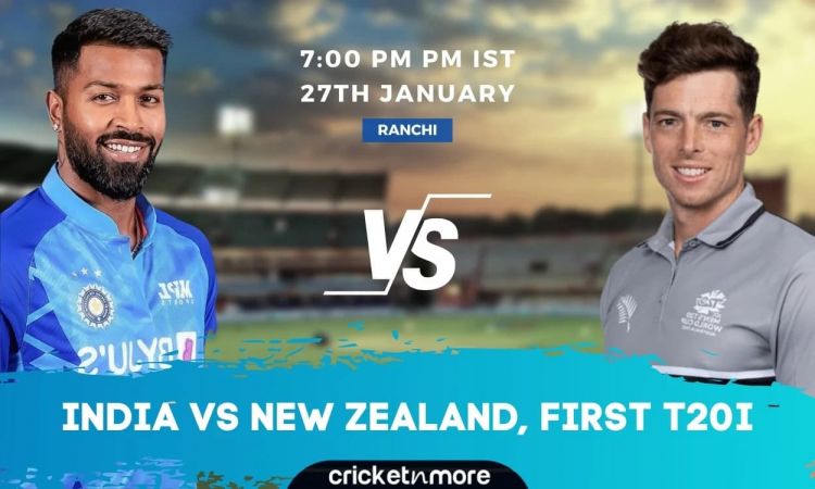 India vs New Zealand, 1st T20I – IND vs NZ Cricket Match Preview, Prediction, Where To Watch, Probab