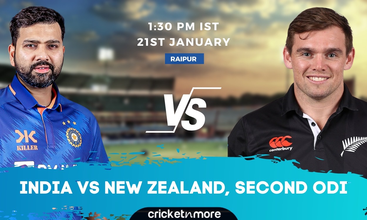 India vs New Zealand, 2nd ODI – IND vs NZ Cricket Match Preview,  Prediction, Where To Watch, Probable 11 And Fantasy 11 Tips On Cricketnmore