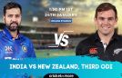 Cricket Image for India vs New Zealand, 3rd ODI – IND vs NZ Cricket Match Preview, Prediction, Where