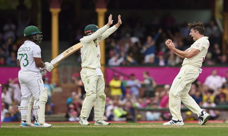 Cricket Image for Inspired Pat Cummins Bowls Australia Into Contention For Series Whitewash