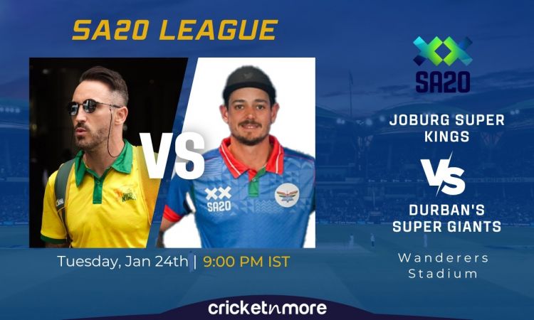 Cricket Image for Joburg Super Kings vs Durban Super Giants, SA20 22nd Match – JSK vs DSG Cricket Ma