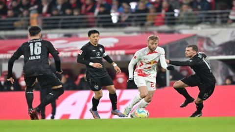 Leipzig edge Stuttgart to move second in Bundesliga