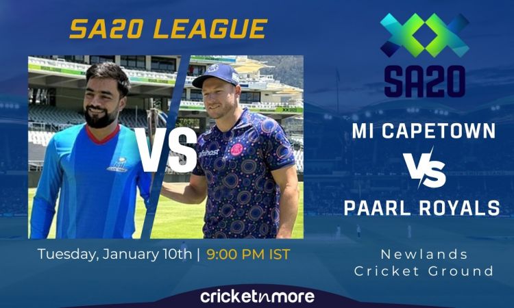 MI Cape Town vs Paarl Royals, SA20 1st Match – MICT vs PR Cricket Match Preview, Prediction, Where T