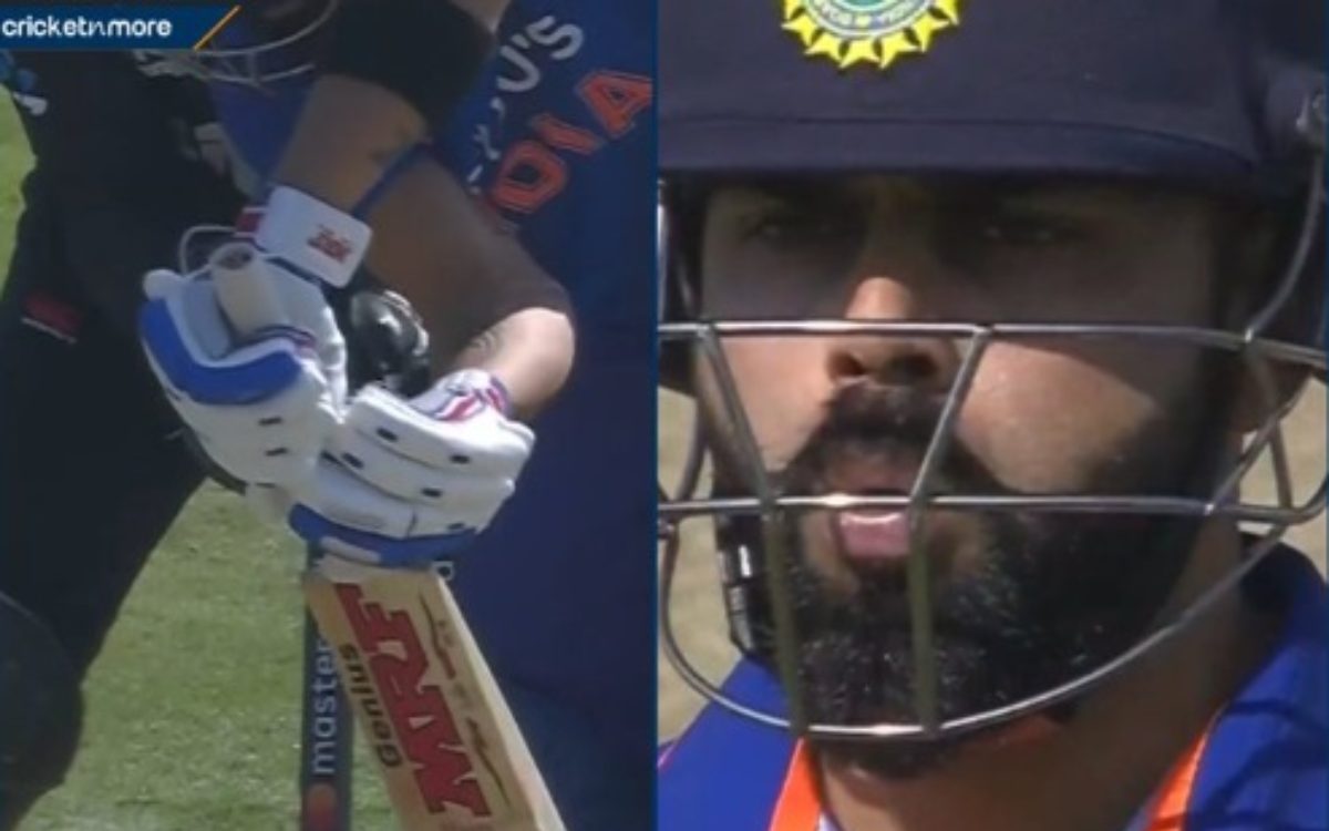 Cricket Image for VIDEO : मिचेल सैंटनर की गेंद गज़ब घूमी, उड़ाकर रख दिए विराट कोहली के होश