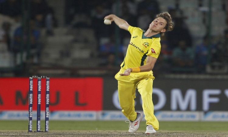 New Delhi: Australia's Adam Zampa in action during the fifth ODI match between India and Australia a