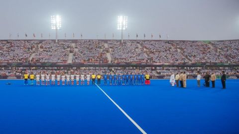 Odisha CM inaugurates Birsa Munda Hockey Stadium at Rourkela ahead of World Cup. (Credit : ODISHA SP