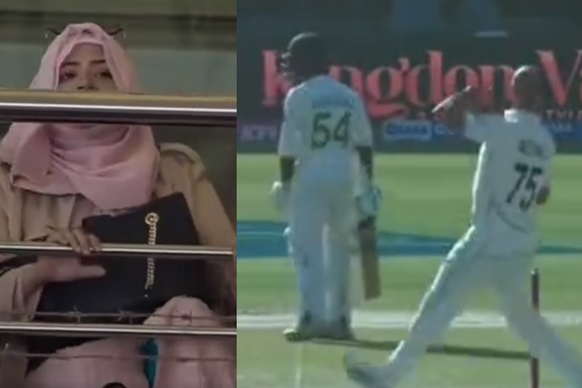 Cricket Image for Pak Vs Nz Sarfaraz Ahmed Was Looking At His Wife On During The Match