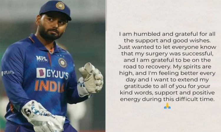 Road To Recovery Has Begun, I Am Ready For The Challenges Ahead, Says Pant After Surgery