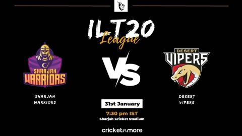 Cricket Image for Sharjah Warriors vs Desert Vipers, ILT20 23rd Match – SW vs DV Cricket Match Previ