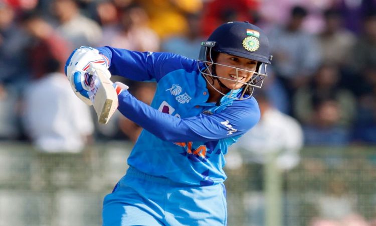 Sylhet: India's Smriti Mandhana plays a shot during the Women's Asia Cup 2022 final match between