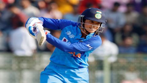 Sylhet: India's Smriti Mandhana plays a shot during the Women's Asia Cup 2022 final match between