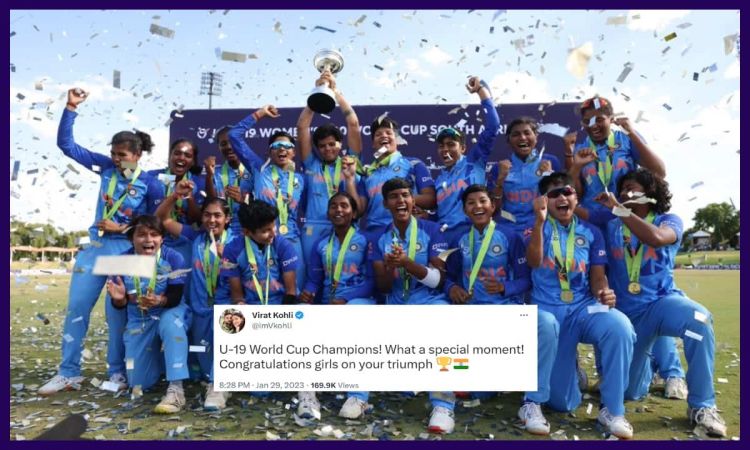 Cricket Image for 'छोटी बहनों ने लिया बड़े भाईयों का बदला' इंग्लैंड को हराकर इंडिया बना चैंपियन; झूम