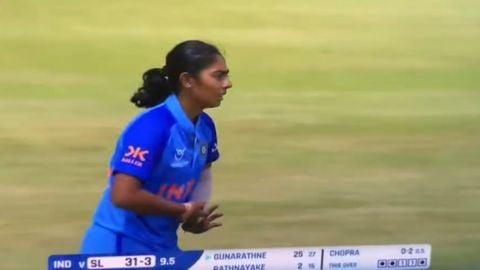 Cricket Image for Under 19 World Cup 2023 Parshavi Chopra Googly Watch Video