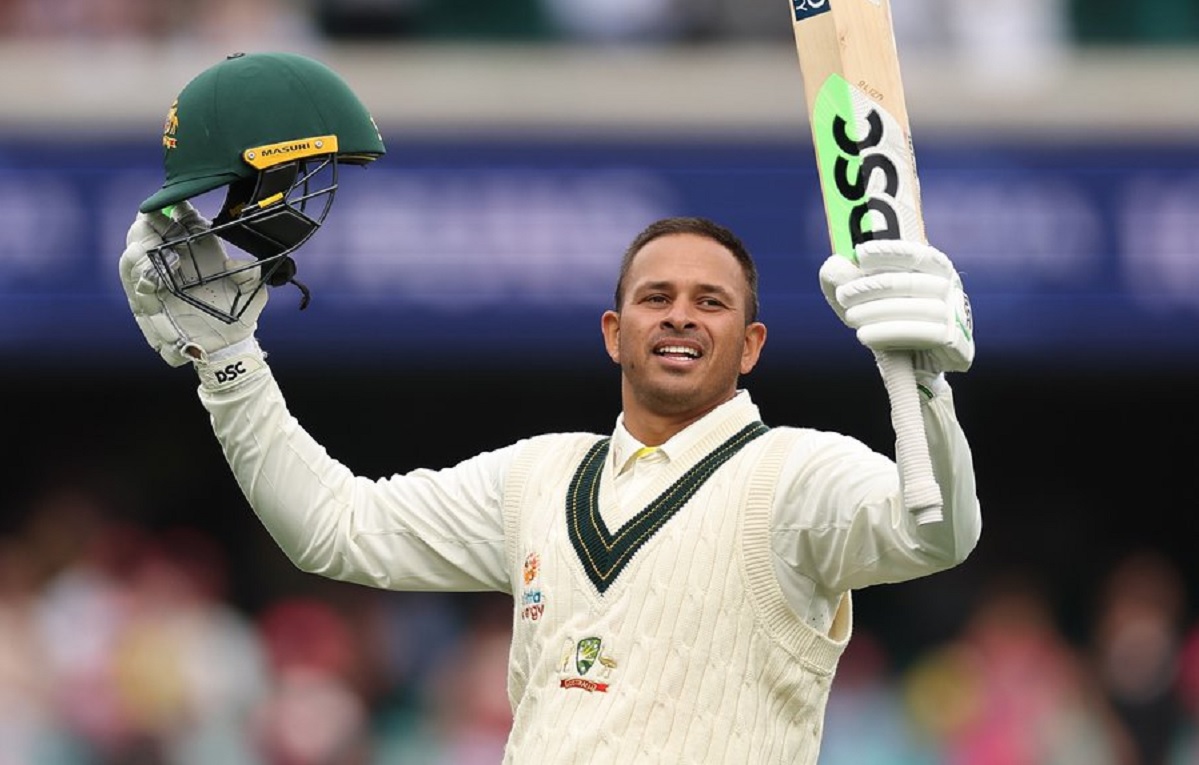 Usman Khawaja became the first Test player from Australia to remain unbeaten overnight in the 190s