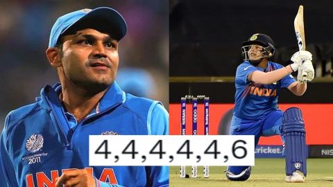 Cricket Image for 'Lady Virender Sehwag', 1 ओवर में कूटे 26 रन; शेफाली वर्मा का रौद्र रूप देखकर झूमे