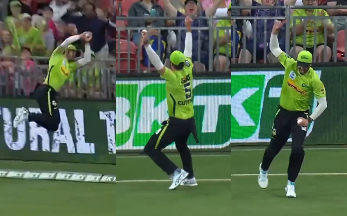 Cricket Image for BBL: 'हवा में उड़ा खिलाड़ी' दौड़ा कूदा और पकड़ लिया कैच; देखें VIDEO