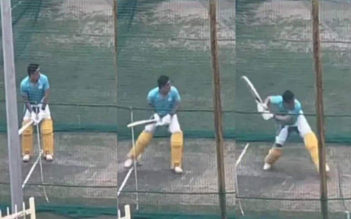 Cricket Image for 'माही मार रहा है', IPL 2023 की तैयारियों में जुटे MS DHONI; देखें VIDEO